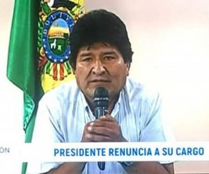 Presidente da Bolívia, Evo Morales anuncia sua renúncia