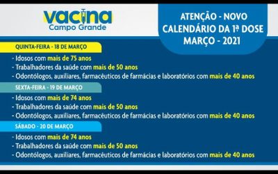 Chegada de novas doses da vacina contra Covid-19 amplia grupo de vacinação