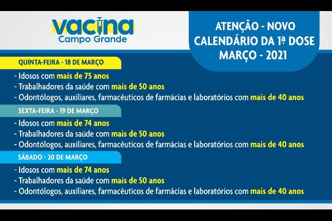 Chegada de novas doses da vacina contra Covid-19 amplia grupo de vacinação