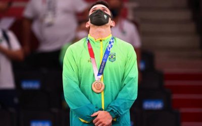 Daniel Cargnin conquista o bronze no judô nas Olimpíadas de Tóquio