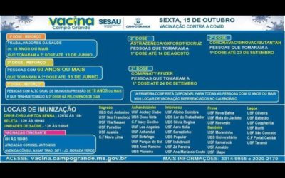 Ainda não tomou a primeira dose da vacina contra a Covid-19? O itinerante estará em um supermercado nesta sexta-feira