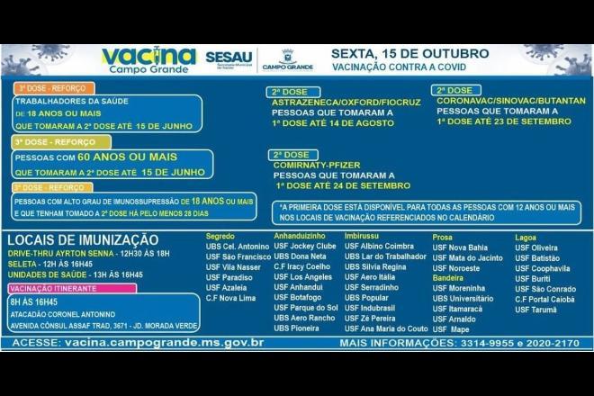 Ainda não tomou a primeira dose da vacina contra a Covid-19? O itinerante estará em um supermercado nesta sexta-feira