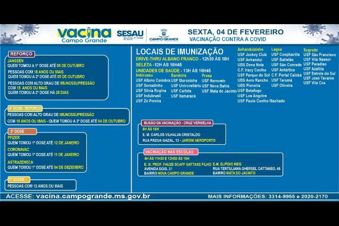 Vacinação será para toda a população a partir de 5 anos nesta sexta-feira