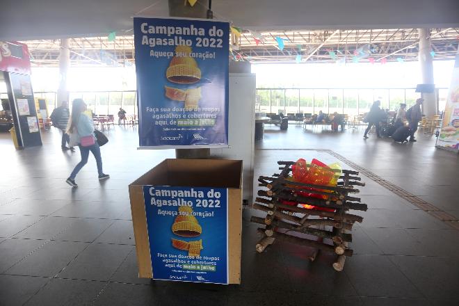 Campanha do agasalho: Rodoviária de Campo Grande arrecada roupas de frio até julho