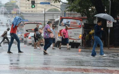 Semana será chuvosa, com pancadas de chuva e fortes rajadas de ventos