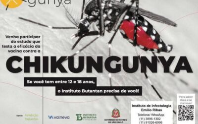 Instituto recruta voluntários para teste de vacina contra chikungunya