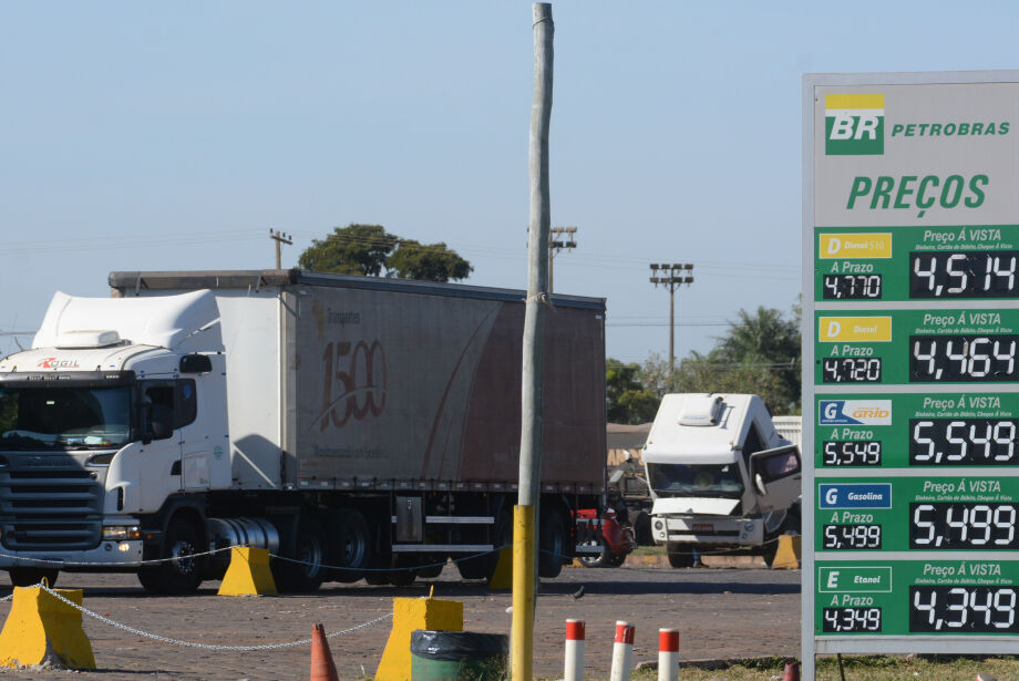 Após reajuste da Petrobras, diesel deve custar R$ 5,64 em Mato Grosso do Sul