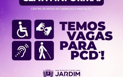 CEATH disponibiliza 22 vagas de emprego para Jardim e região