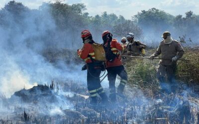 Bombeiros controlam incêndio florestal em Bonito e continuam em monitoramento na região